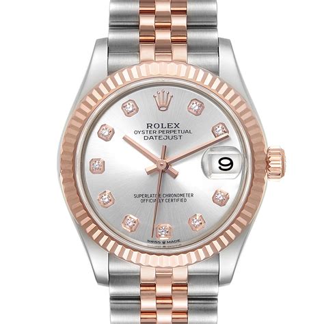 rolex datejust 31 rose gold wrist|rolex datejust 31 women.